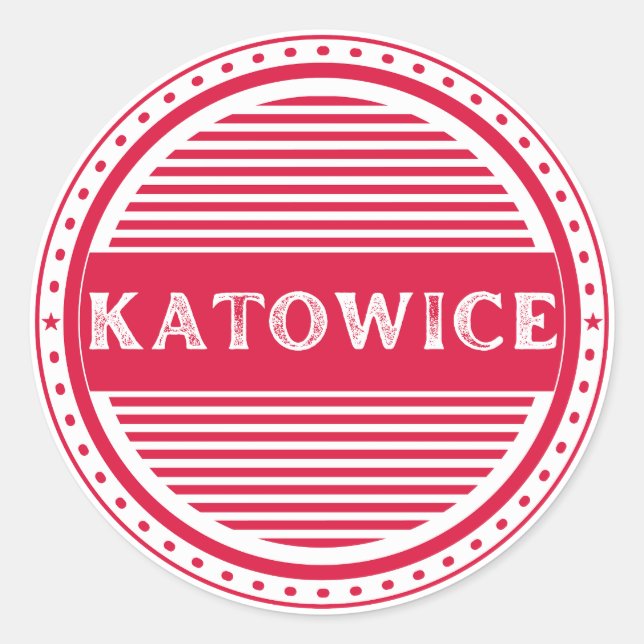 Adesivo Emblema do Orgulho da Cidade de Katowice – Identid (Frente)
