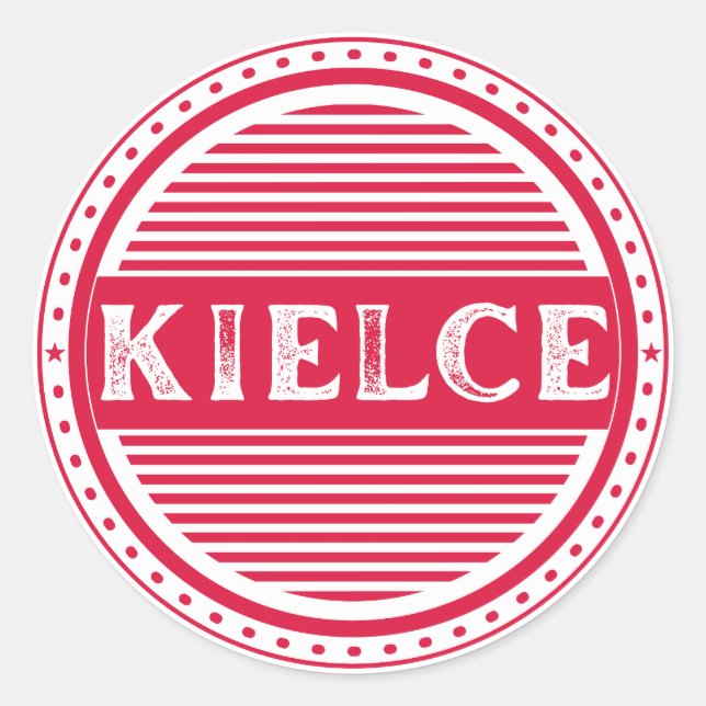 Adesivo Emblema do Orgulho da Cidade de Kielce – Identidad (Frente)
