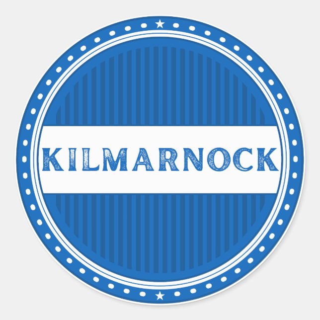 Adesivo Emblema do Orgulho da Cidade de Kilmarnock – Ident (Frente)