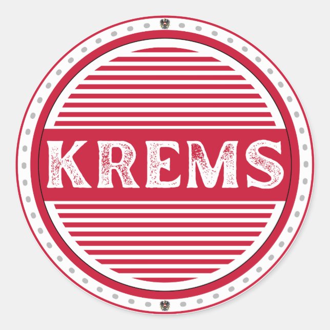 Adesivo Emblema do Orgulho da Cidade de Krems – Identidade (Frente)