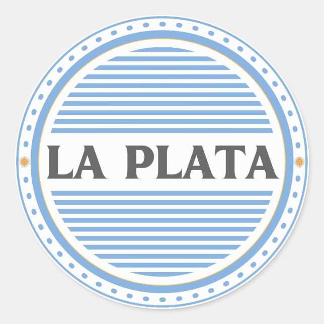 Adesivo Emblema do Orgulho da Cidade de La Plata – Identid (Frente)