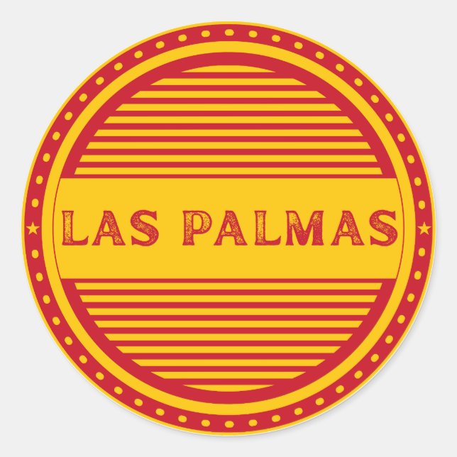 Adesivo Emblema do Orgulho da Cidade de Las Palmas – Ident (Frente)