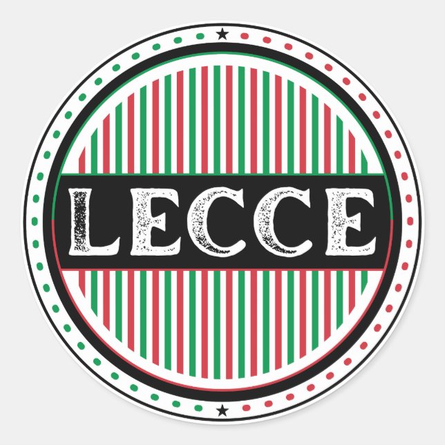 Adesivo Emblema do Orgulho da Cidade de Lecce – Identidade (Frente)