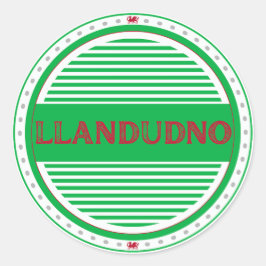 Adesivo Emblema do Orgulho da Cidade de Llandudno – Identi