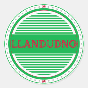 Adesivo Emblema do Orgulho da Cidade de Llandudno – Identi