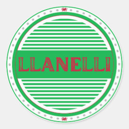 Adesivo Emblema do Orgulho da Cidade de Llanelli – Identid