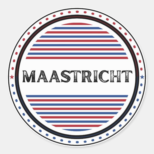 Adesivo Emblema do Orgulho da Cidade de Maastricht – Ident (Frente)