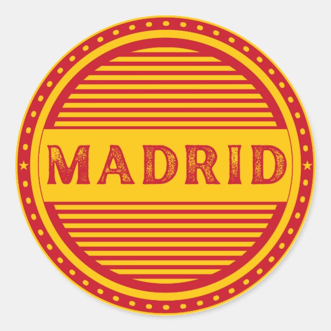 Adesivo Emblema do Orgulho da Cidade de Madrid – Identidad (Frente)