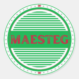 Adesivo Emblema do Orgulho da Cidade de Maesteg – Identida