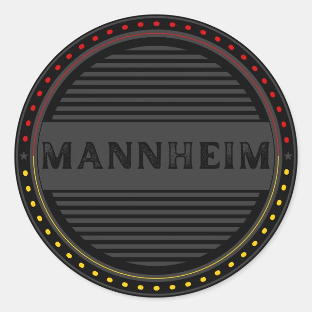 Adesivo Emblema do Orgulho da Cidade de Mannheim – Identid (Frente)
