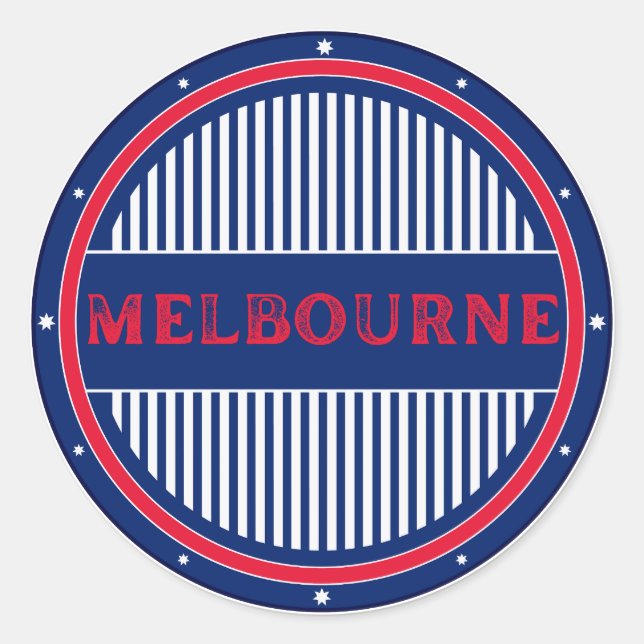 Adesivo Emblema do Orgulho da Cidade de Melbourne – Identi (Frente)