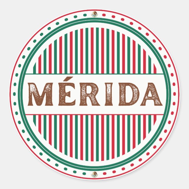 Adesivo Emblema do Orgulho da Cidade de Mérida – Identidad (Frente)