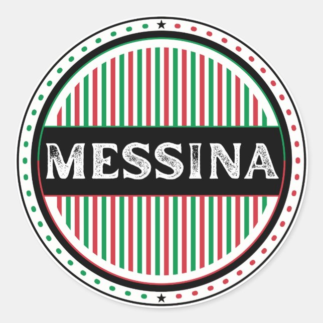 Adesivo Emblema do Orgulho da Cidade de Messina – Identida (Frente)