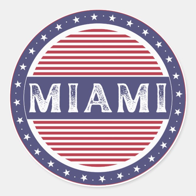 Adesivo Emblema do Orgulho da Cidade de Miami – Identidade (Frente)