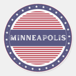 Adesivo Emblema do Orgulho da Cidade de Minneapolis – Iden