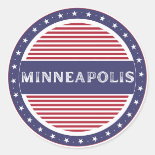 Adesivo Emblema do Orgulho da Cidade de Minneapolis – Iden