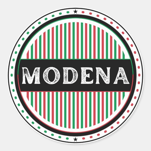 Adesivo Emblema do Orgulho da Cidade de Modena – Identidad (Frente)