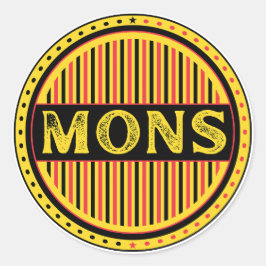 Adesivo Emblema do Orgulho da Cidade de Mons – Identidade 