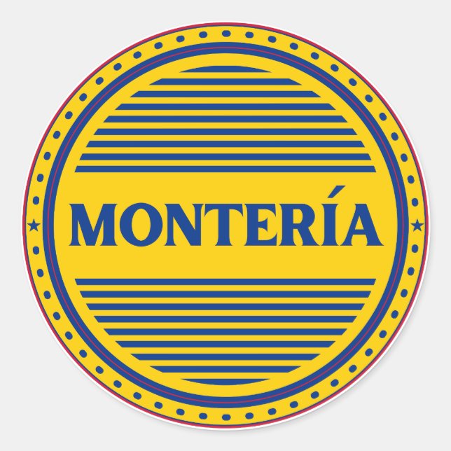 Adesivo Emblema do Orgulho da Cidade de Monteria – Identid (Frente)