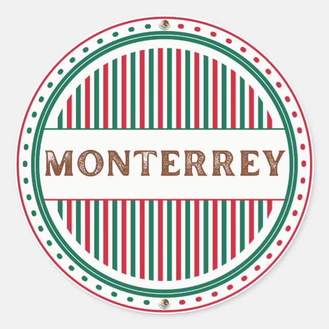 Adesivo Emblema do Orgulho da Cidade de Monterrey – Identi (Frente)