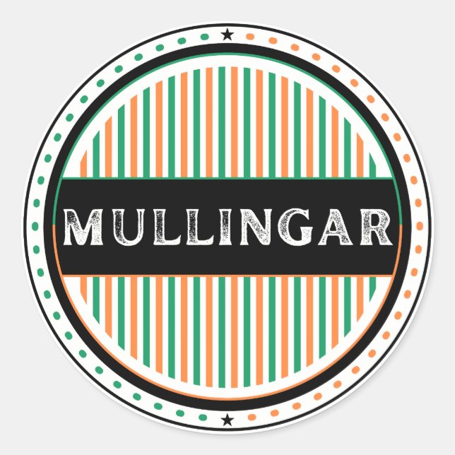 Adesivo Emblema do Orgulho da Cidade de Mullingar – Identi (Frente)