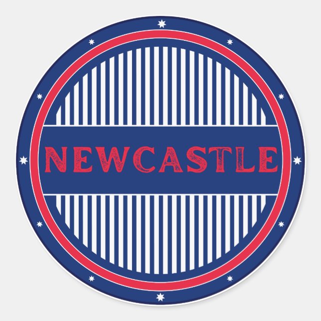 Adesivo Emblema do Orgulho da Cidade de Newcastle – Identi (Frente)