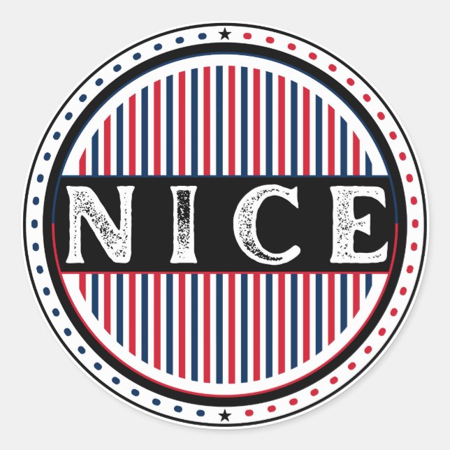 Adesivo Emblema do Orgulho da Cidade de Nice – Identidade  (Frente)