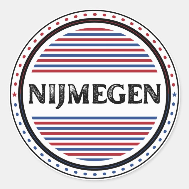 Adesivo Emblema do Orgulho da Cidade de Nijmegen – Identid (Frente)