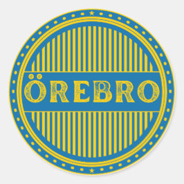 Adesivo Emblema do Orgulho da Cidade de Örebro – Identidad