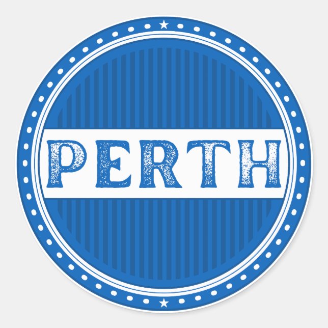 Adesivo Emblema do Orgulho da Cidade de Perth – Identidade (Frente)