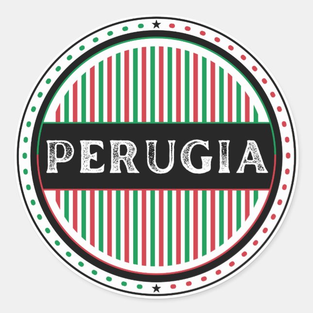 Adesivo Emblema do Orgulho da Cidade de Perugia – Identida (Frente)