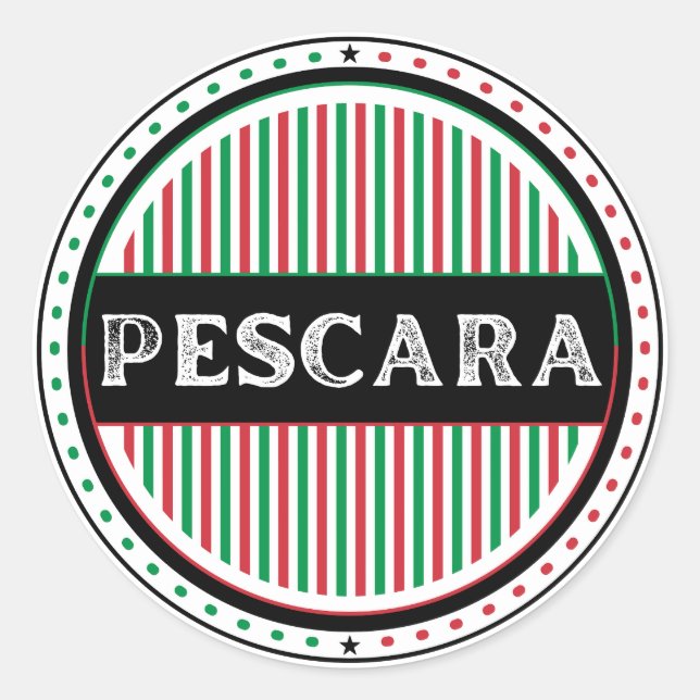 Adesivo Emblema do Orgulho da Cidade de Pescara – Identida (Frente)
