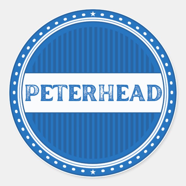 Adesivo Emblema do Orgulho da Cidade de Peterhead – Identi (Frente)
