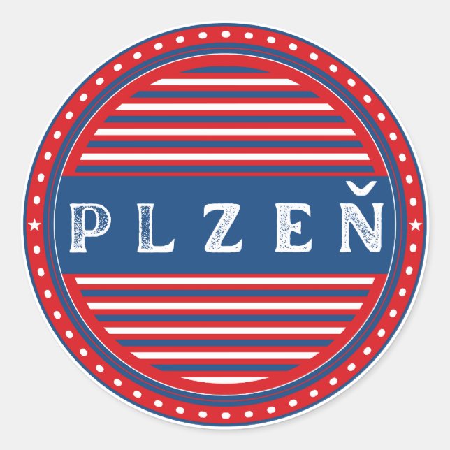 Adesivo Emblema do Orgulho da Cidade de Plzeň – Identidade (Frente)