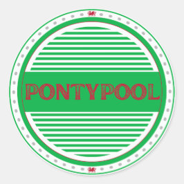 Adesivo Emblema do Orgulho da Cidade de Pontypool – Identi