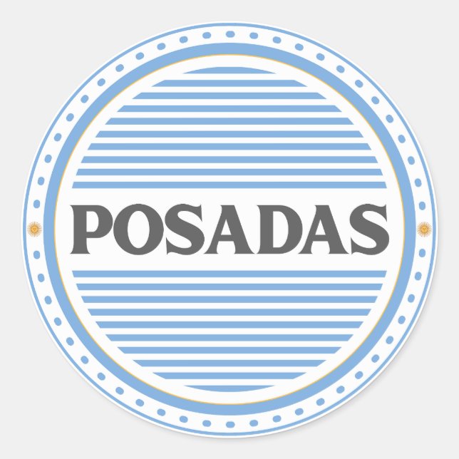 Adesivo Emblema do Orgulho da Cidade de Posadas – Identida (Frente)