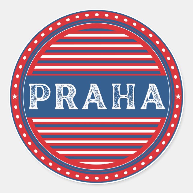 Adesivo Emblema do Orgulho da Cidade de Praga – Identidade (Frente)
