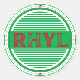 Adesivo Emblema do Orgulho da Cidade de Rhyl – Identidade