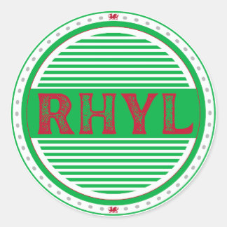 Adesivo Emblema do Orgulho da Cidade de Rhyl – Identidade