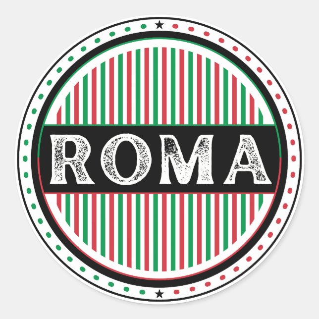 Adesivo Emblema do Orgulho da Cidade de Roma – Identidade  (Frente)