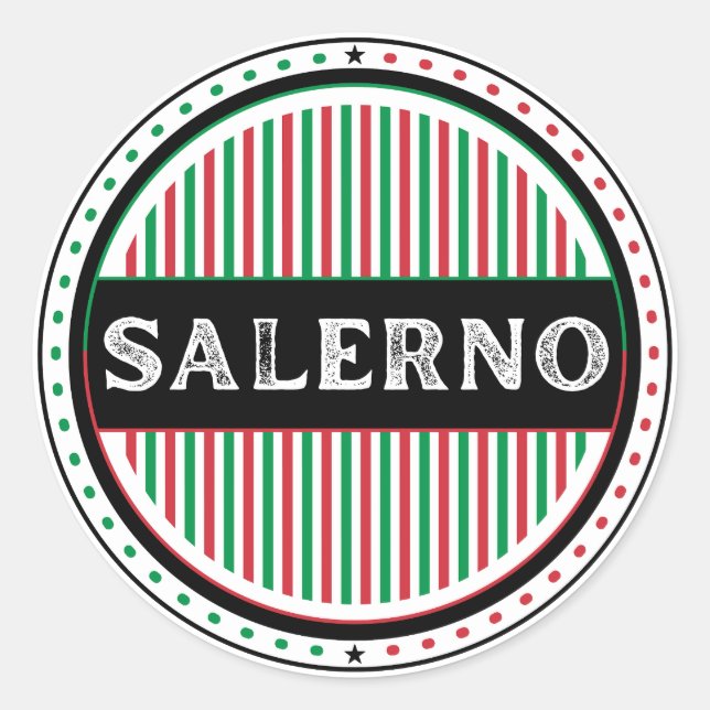 Adesivo Emblema do Orgulho da Cidade de Salerno – Identida (Frente)