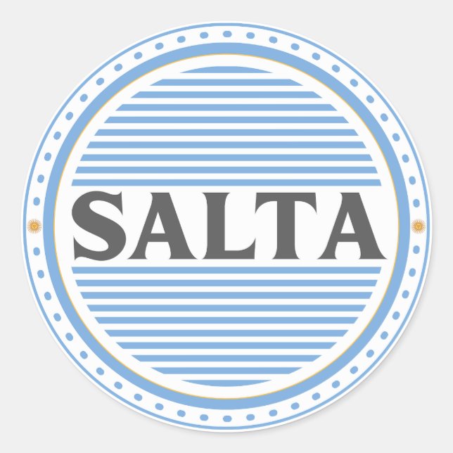 Adesivo Emblema do Orgulho da Cidade de Salta – Identidade (Frente)