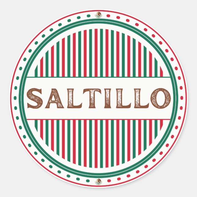 Adesivo Emblema do Orgulho da Cidade de Saltillo – Identid (Frente)