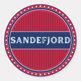 Adesivo Emblema do Orgulho da Cidade de Sandefjord – Ident