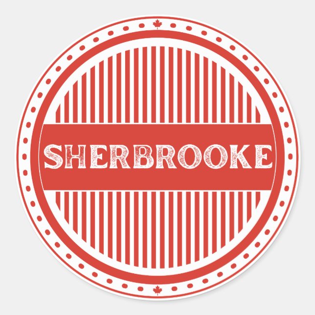 Adesivo Emblema do Orgulho da Cidade de Sherbrooke – Ident (Frente)