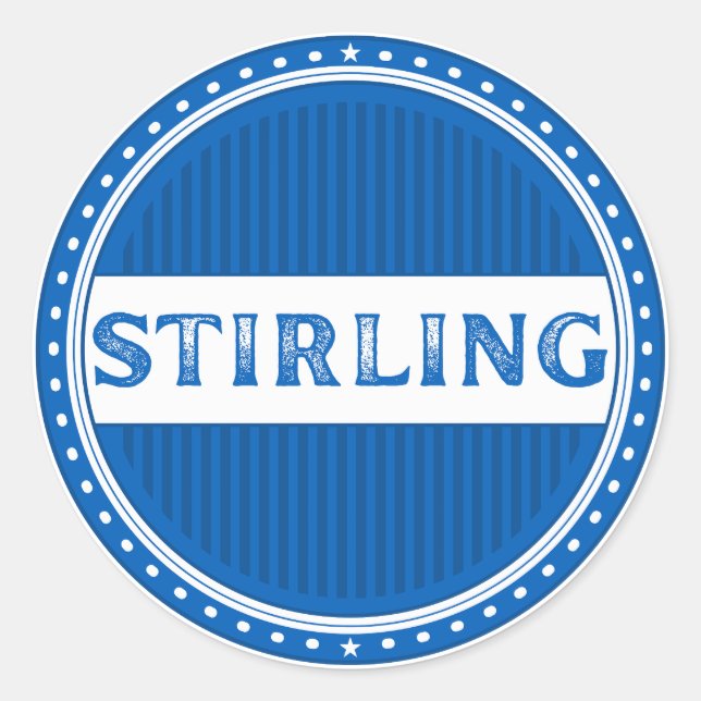 Adesivo Emblema do Orgulho da Cidade de Stirling – Identid (Frente)