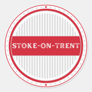Adesivo Emblema do Orgulho da Cidade de Stoke-on-Trent Ide