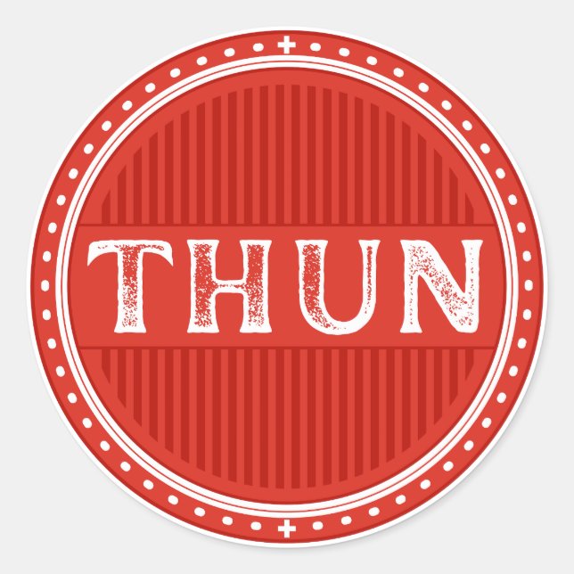 Adesivo Emblema do Orgulho da Cidade de Thun – Identidade  (Frente)