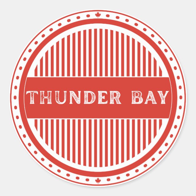 Adesivo Emblema do Orgulho da Cidade de Thunder Bay – Iden (Frente)