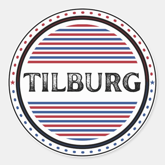 Adesivo Emblema do Orgulho da Cidade de Tilburg – Identida (Frente)
